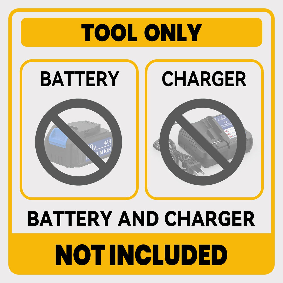 Cordless Reciprocating Saw Compatible with Dewalt 20V Battery (Light Yellow)