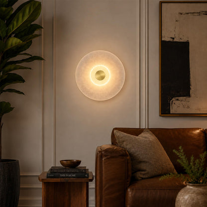 Natural Spanish Alabaster Wall Sconce (Spanish Alabaster)