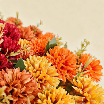 20Pcs Fake Flowers Artificial Mums for Outdoors (Mixed Mums / 20Pcs)