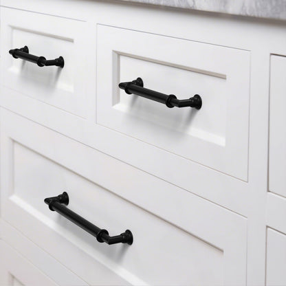 20 Pack Matte Black Cabinet Pulls 5 Inch (5" Hole Center / Matte Black)
