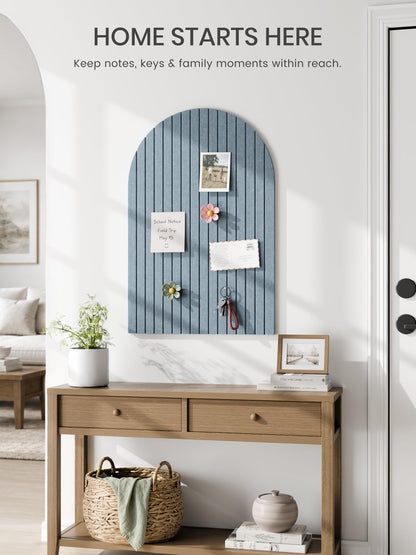 Large Arched Felt Bulletin Board 35.4''×23.6'' (Coastal Haze)