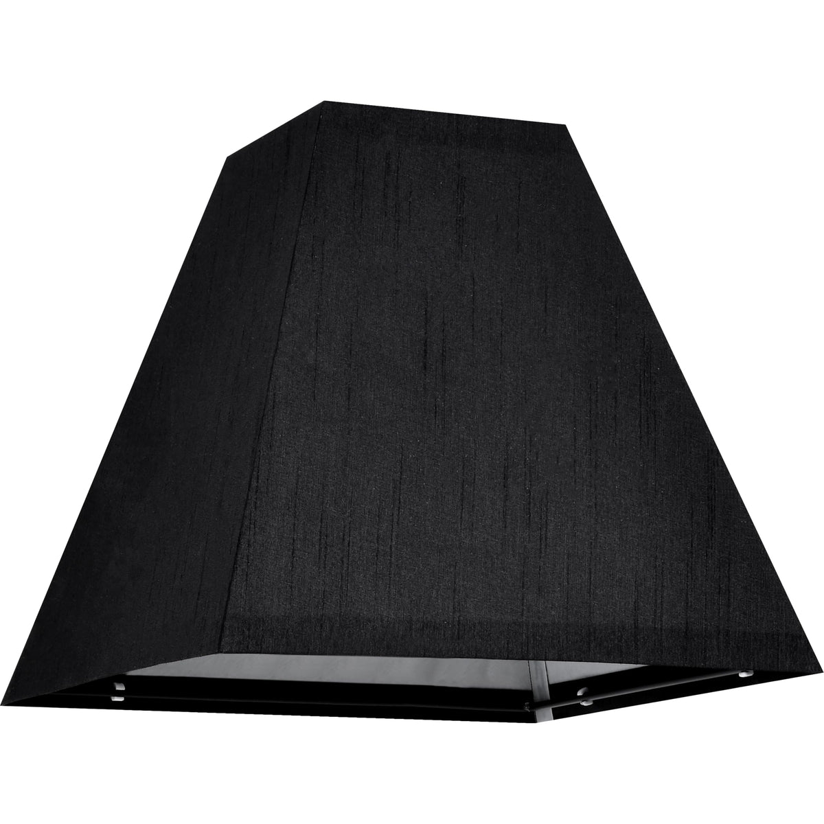 Small Square Lampshades for Table Lamps Set of 2 Black (Black-faux silk / 4 × 9 × 8.3 inches (2 pack))