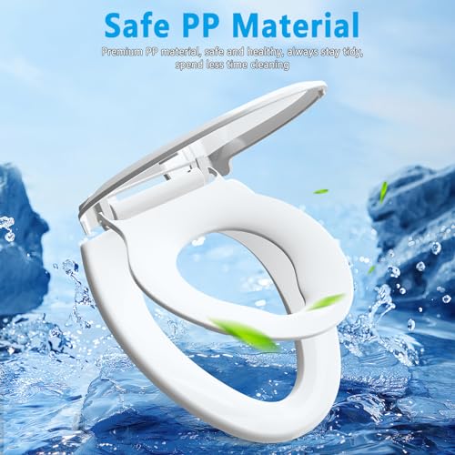 Family Toilet Seat Elongated (White / Elongated 18.5inch with Baby Seat)