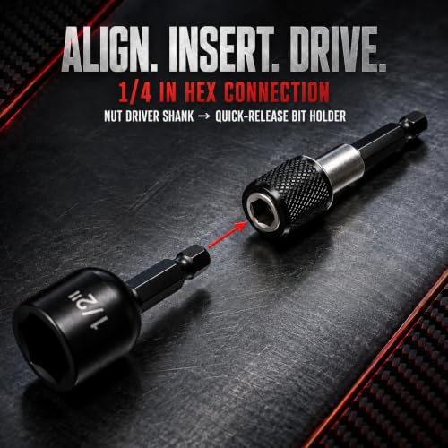 Magnetic Impact Nut Driver Set