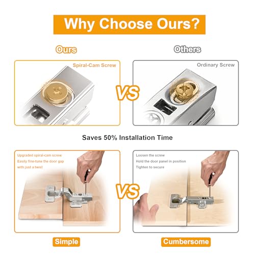40mm Cup Soft Close Cabinet Hinges Only for Thick Door