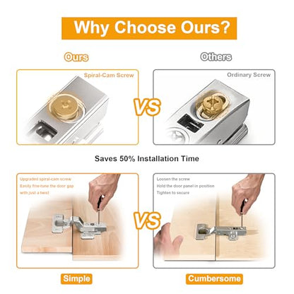 40mm Cup Soft Close Cabinet Hinges Only for Thick Door