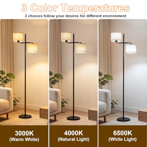 Black Floor Lamp for Living Room