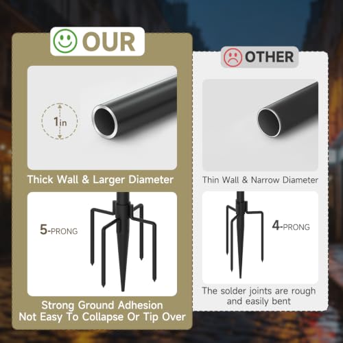 Poles for Outdoor String Lights