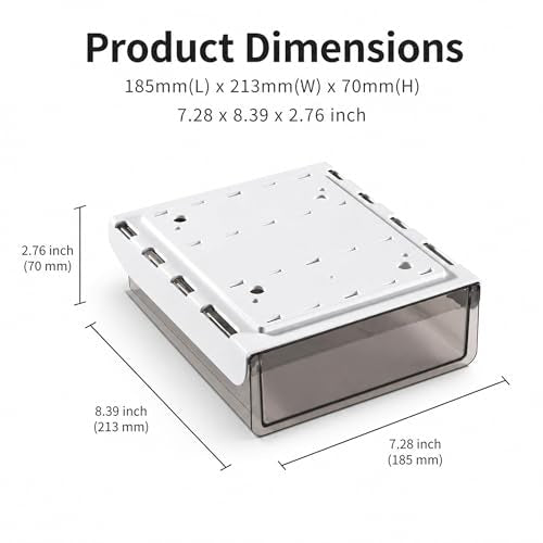 concealed desk drawer undermount storage self
