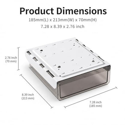 concealed desk drawer undermount storage self