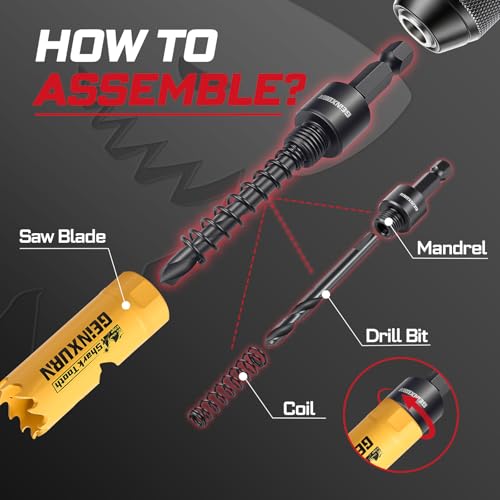 3/4 Inch(19mm) Hole Saw, 2PCS HSS Bi-Metal Hole Saw Kit with Shark Tooth Hole Cutter for Wood,Drywall, PVC Boards and Thin Metal (2 PCS 3/4")