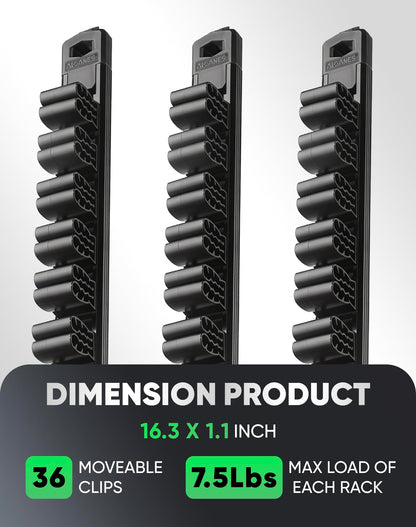 Magnetic Screwdriver Organizer 36 (Black)