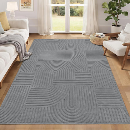 5x7 Area Rugs for Living Room (5'x7' / Grey)