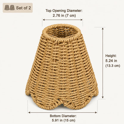 2 Pack Small Clip (Woven Paper Rope)