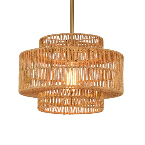Hand Woven Rattan Chandelier
