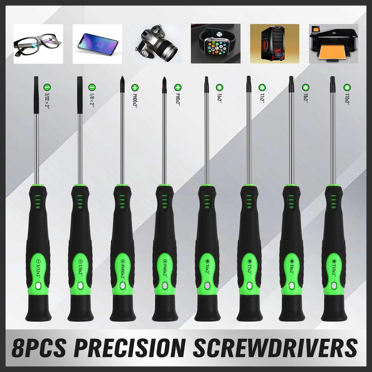 118 Piece Magnetic Screwdriver Set with Plastic Racking (Durable)