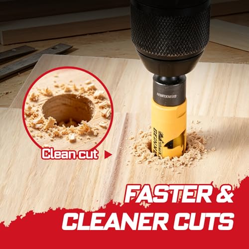 3/4 Inch(19mm) Hole Saw, 2PCS HSS Bi-Metal Hole Saw Kit with Shark Tooth Hole Cutter for Wood,Drywall, PVC Boards and Thin Metal (2 PCS 3/4")