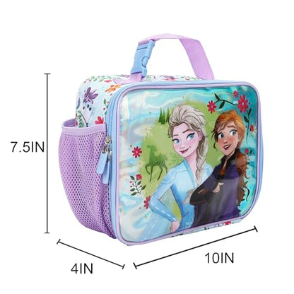 Disney Frozen Elsa and Anna Insulated Character Lunchbox (Frozen Elsa and Anna Blue)