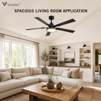 52inch led indoor ceiling fan with light