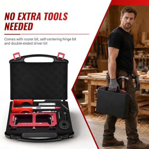 Door Hinge Jig Kit with Lock Installation