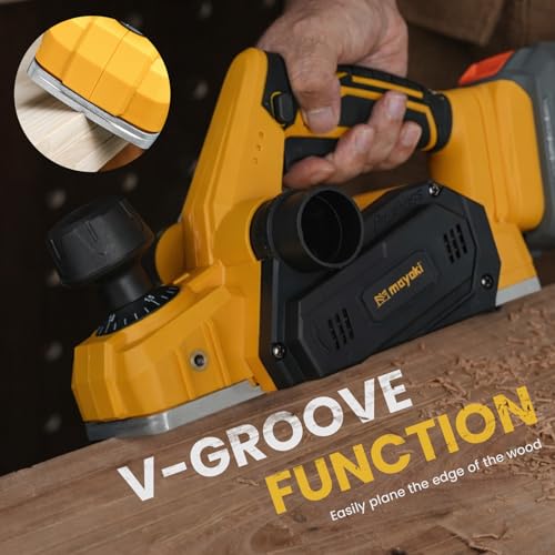 Brushless Cordless Hand Planer Compatible with Dewalt 20V MAX Battery