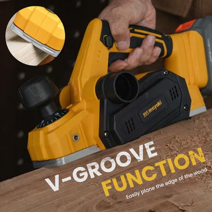 Brushless Cordless Hand Planer Compatible with Dewalt 20V MAX Battery