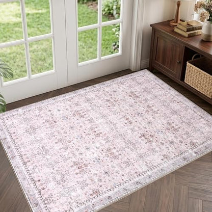2x3 Area Rugs (Pink / 2' x 3' (Rectangular))