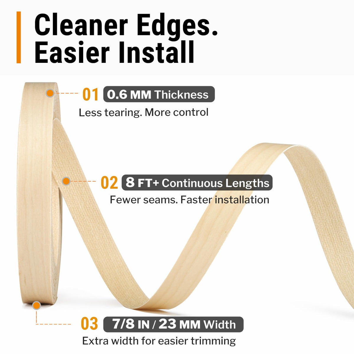 UV Prefinished Birch Iron (Birch - UV Prefinished / 7/8 in x 50 ft)
