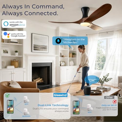 low profile ceiling fan with Light