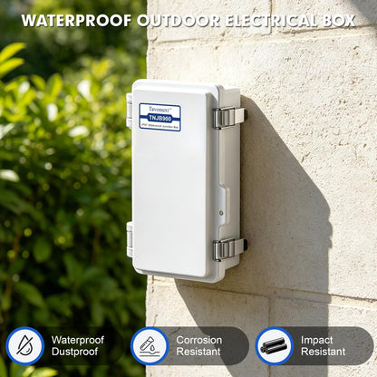 IP67 Waterproof Electrical Junction Box (Grey / 7.9"x3.9"x2.8")