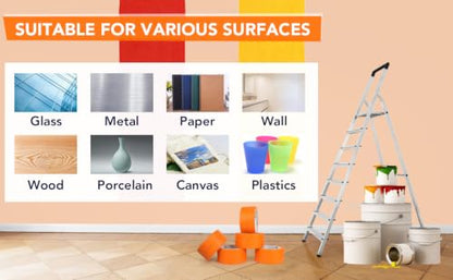 Orange Painters Tape 1 Inch (Orange)