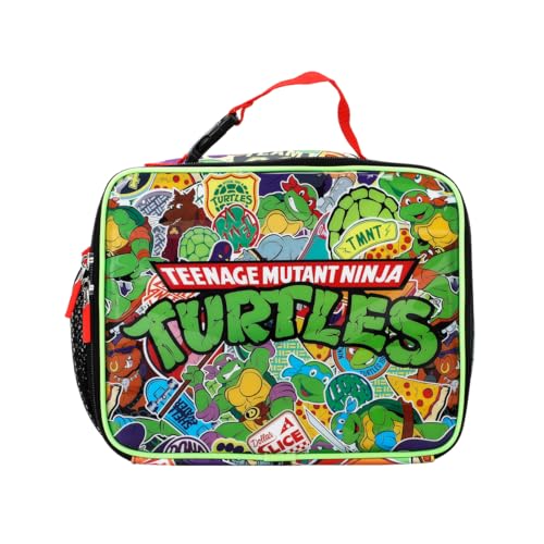 TMNT Classic Retro Cartoon Characters & Icons All (Green, Black & Red)