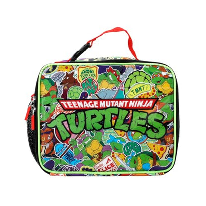 TMNT Classic Retro Cartoon Characters & Icons All (Green, Black & Red)