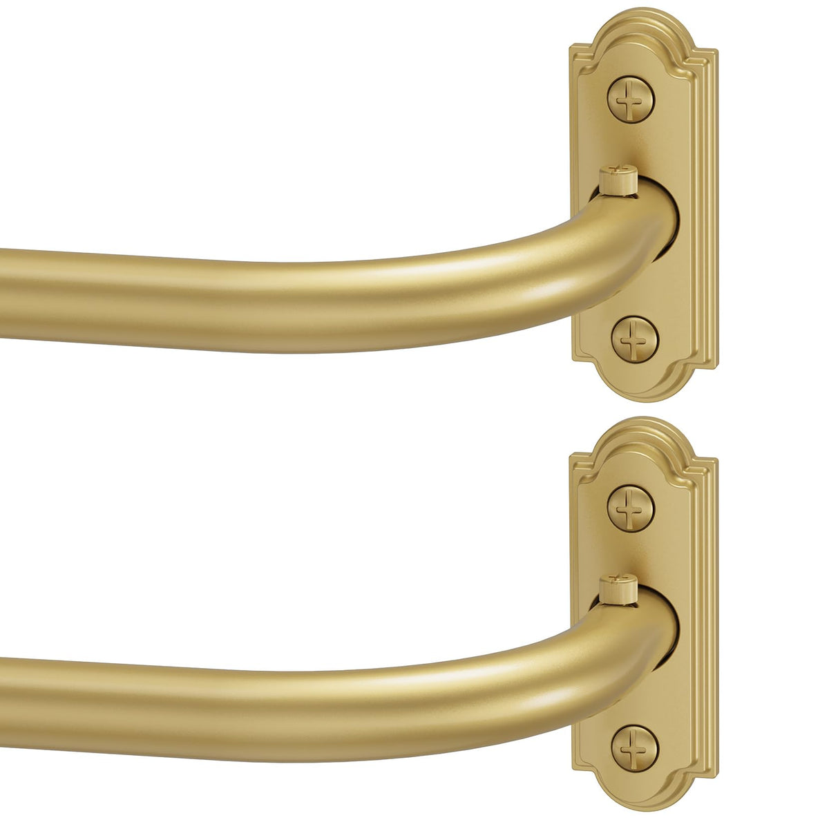 Gold Curtain Rod 2 Pack 32 (Gold / 32 to 58" - 2Pack)