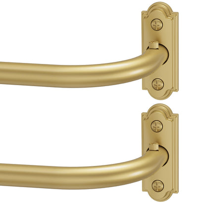 Gold Curtain Rod 2 Pack 32 (Gold / 32 to 58" - 2Pack)