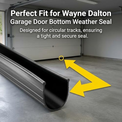 Replacement for Wayne Dalton Garage Door Bottom Seal 154448