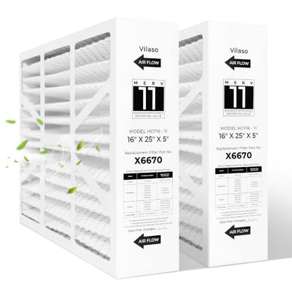 X6670 16x25x5 MERV 11 Filter for Lennox HCC16