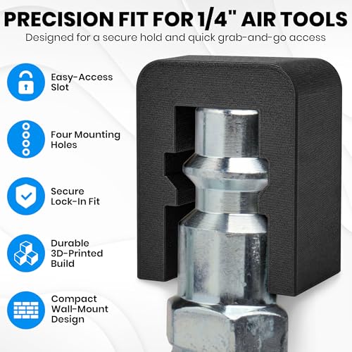 1 4" Air Tool Holder Wall Mount