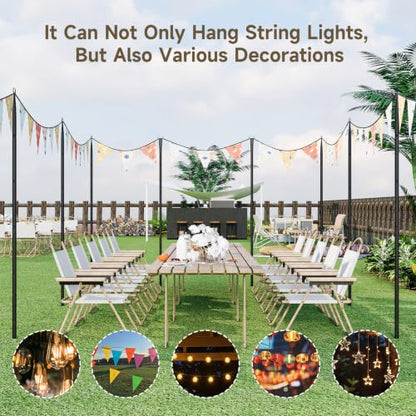 Poles for Outdoor String Lights