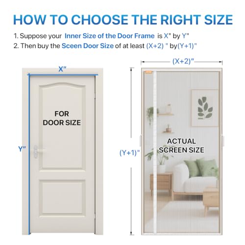 Heavy Duty Door Screen Magnetic Closure