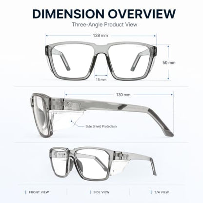 VETRA X Z87+ Photochromic Safety Glasses UV400 Side Shield
