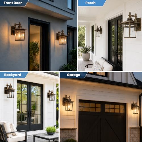 13'' Medium Outdoor Wall Light Fixture with Closed Bottom