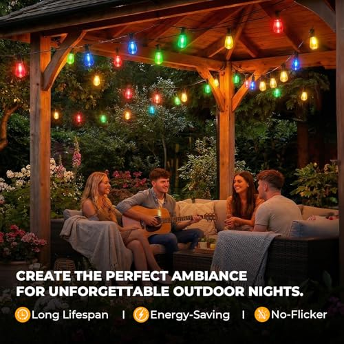 Shatterproof S14 LED Outdoor String Light Bulbs for Patio Light