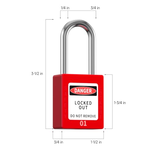 Lock Out Tag Out Locks and Keys (Combination)