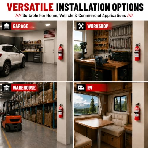 Compact Fire Extinguisher Wall Mount Bracket