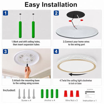 LED Flush Mount Ceiling Light