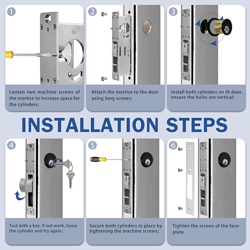 Storefront Door Lock Commercial Mortise Deadbolt