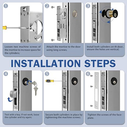 Storefront Door Lock Commercial Mortise Deadbolt