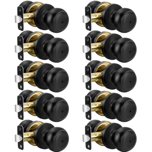 Matte Black Door Knobs (Black)