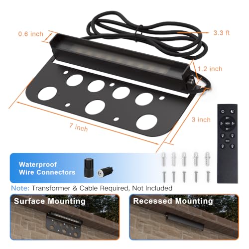 7 Inch RGBCW Retaining Wall Lights